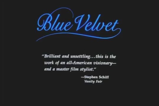Blue Velvet 1. Fragmanı